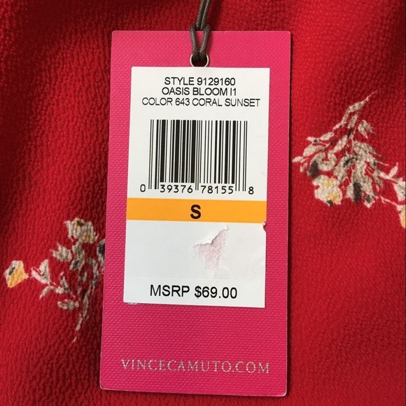 Vince Camuto Tie Front Sleeveless Blouse - Picture 5 of 6